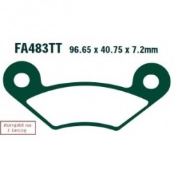 Plăcuțe de frână motocicletă Keeway GTX 300 Quad (10-11)