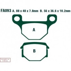Plăcuțe de frână motocicletă Keeway Speed 125/150 (07-12)