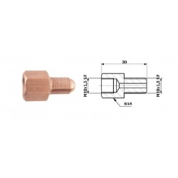 Conector conducte frână interior M 10X1,5 SF + exterior M 10X1,5 SF