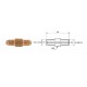 Conector conducte frână extern 3/8x24 UNF SF extern 3/8x24 UNF SF