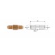 Conector conducte frână exterior M 10X1,5 SF exterior M 10X1,5 SF