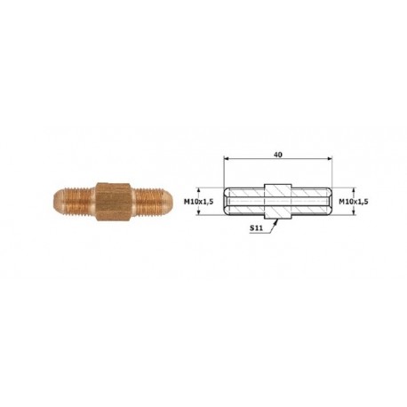 Conector conducte frână exterior M 10X1,5 SF exterior M 10X1,5 SF