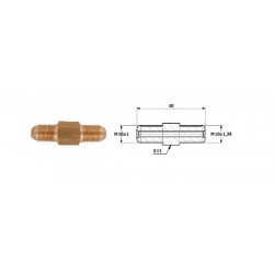 Conector conducte frână exterior M 10X1 SF exterior M 10X1,25 SF