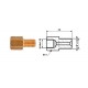 Conector conducte frână intern M 10X1 SF + extern 3/8X24 DF