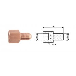 Conector conducte frână interior M 10X1,25 SF + exterior M 10X1,25 SF