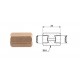 Conector conducte frână interior M 10X1 DF + interior M 10X1 DF