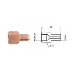 Conector conducte frână interior M 10X1,25 SF + exterior M 10X1 SF