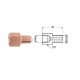 Conector conducte frână interior M 10X1 SF + exterior M 10X1,25 SF