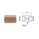 Conector conducte frână interior M 10X1 SF + interior M 10X1 DF