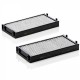 Filtru cabină BMW X5/X6 3,5/4,0/4,8/5,0 08- cu cărbune activ set 2 buc. LAK221/S