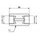 Conector conducte frână interior G1/4 BSPP SF - interior 9/16X18 DF
