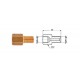 Conector conducte frână interior M 10X1 filet interior + exterior M 10X1 filet exterior