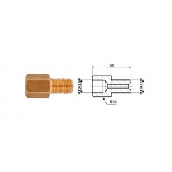 Conector conducte frână interior M 10X1 filet interior + exterior M 10X1 filet exterior