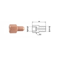 Conector conducte frână interior M 10x1 DF + exterior M 12x1 SF