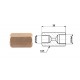 Conector conducte frână interior M 12X1 SF + interior M 10X1 SF