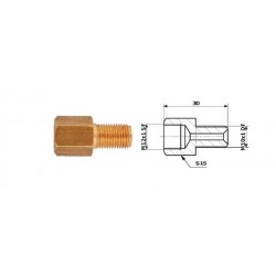 Conector conducte frână interior M 12X1 SF + exterior M 10X1 DF
