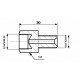 Conector conducte frână interior 7/16x20 DF - exterior 7/16x24 DF