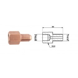 Conector conducte frână interior M 10X1 SF + exterior M 10X1 SF 5-600-135