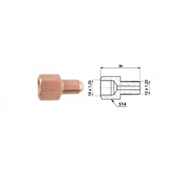 Conector conducte frână interior M 10X1,25 SF + exterior M 12X1,25 SF