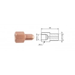 Conector conducte frână interior M 10X1 SF + exterior M 7/16X24 SF