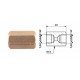 Conector conducte frână interior M 7/16x24 UNF SF + interior M 7/16x24 UNF SF