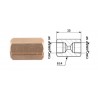 Conector conducte frână interior M 7/16x24 UNF SF + interior M 7/16x24 UNF SF