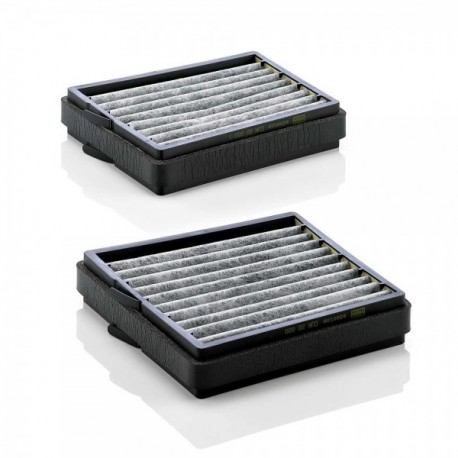 Filtru habitaclu Mercedes W203 00- 2 bucăți cu cărbune activ climatizare bi-zonală Termotronic 2038300318