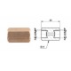 Conector conducte frână interior M 3/8x24 UNF DF + interior M 3/8x24 UNF DF