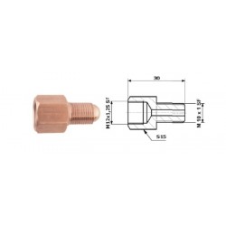 Conector conducte frână interior M 12X1,25 SF + exterior M 10X1 SF