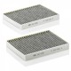 Filtru cabină BMW E39 96- set 2 cu cărbune activ W960LC