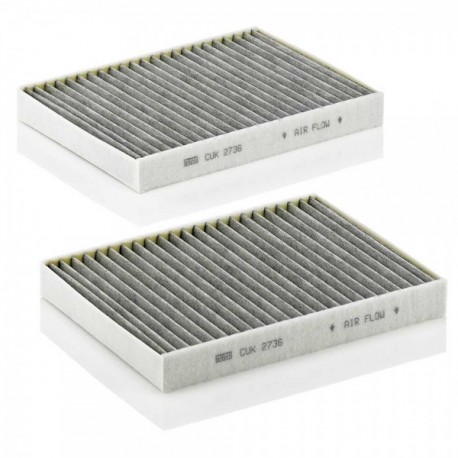 Filtru cabină BMW E39 96- set 2 cu cărbune activ W960LC