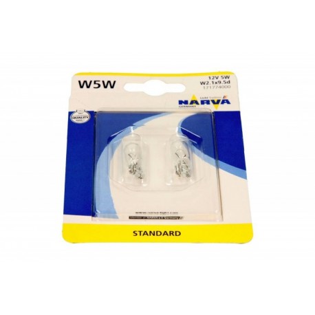 Bec cu halogen W5W 12V/5W (sticlă completă) blister 2 buc. 0171774000