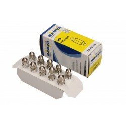 Bec tubulară 12V/10W 11x35mm 10 bucăți (fără ECE)