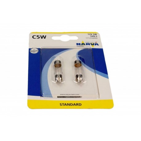 Bec tubulară 12V/5W 11x35mm C5W blister 2 buc. 0171254000