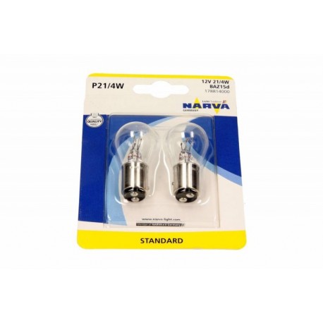 Bec cu filament P21/4W 12V/21/4W set 2 bucăți blister 0178814000