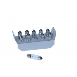 Bec tubulară C5W 24V/5W 11x35mm SV8,5-8 set 10 buc. 0171363000