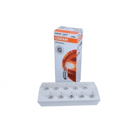 Bec halogen H6W 12V/6W BAX9S original 12V set 10 bucăți H6W