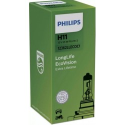 Bec H11 12V/55W PGJ19-2 Longlife Ecovision PGJ19-2 1buc PHI12362LLECOC1