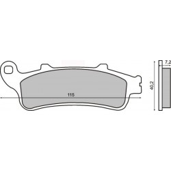 Plăcuțe frână motocicletă Honda ST 1100 Pan European 1997- 225 100 970