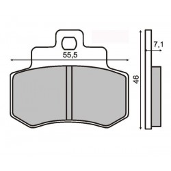 Plăcuțe de frână motocicletă Kymco Grand Dink 250cc 225 100 510