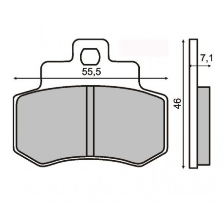 Plăcuțe de frână motocicletă Kymco Grand Dink 250cc 225 100 510