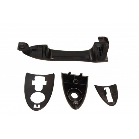 Mâner ușă Ford Focus 00- Stânga/Set spate fără încuietoare negru