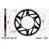 Pinion antrenat spate motocicletă. Oțel negru