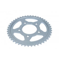 Pinion antrenat spate moto. Oțel galvanizat argintiu