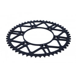 Pinion antrenat spate motocicletă, oțel (super light black)