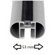 Bare transversale din aluminiu pentru portbagaj de plafon Aero 1,2 m cu încuietoare (set 2 buc.) 6112
