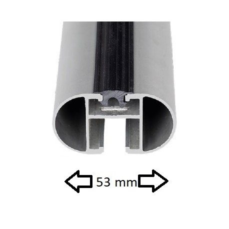 Bare transversale din aluminiu pentru portbagaj de plafon Aero 1,2 m cu încuietoare (set 2 buc.) 6112