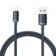 Cablu pentru încărcătoare USB la Lightning Baseus Crystal Shine, 2.4A, 1.2m (negru)