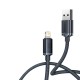 Cablu pentru încărcătoare USB la Lightning Baseus Crystal Shine, 2.4A, 1.2m (negru)
