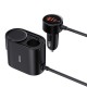 Distribuitor auto priză brichetă 30W (negru)